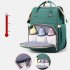 Portable Diaper Bag Bed Folding Baby Travel Large Backpack Baby Bed Diaper Changing Table Pads for Outdoor black