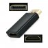 Portable Display Port DP Male to HDMI Female Adaptor Adapter Converter for HDTV black