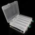 Portable Double Sided Plastic Lure Box 10 Compartments High Capacity Fishing Lures Boxes Fishing Tackle Container