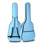 Portable Double Straps Acoustic Guitar Soft Carry Case Gig Bag  blue