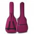 Portable Double Straps Acoustic Guitar Soft Carry Case Gig Bag  rose Red