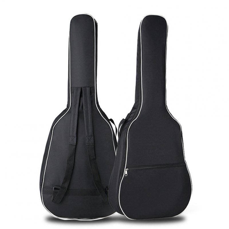 Portable Double Straps Acoustic Guitar Soft Carry Case Gig Bag  black