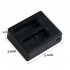 Portable Dual USB Desk Charger Stand for GoPro SJ4000 SJ5000 SJ6000 H9 H9R H3R H8 Sport Camcorder DVR