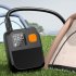 Portable Electric Air Pump  80W Wireless SUP Pump  Rechargeable 8000mAh Battery Paddle Board Pump  LED Lighting  For Inflatables  Kayaks And Boats black