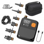 Portable Electric Air Pump, 80W Wireless SUP Pump, Rechargeable 8000mAh Battery Paddle Board Pump, LED Lighting, For Inflatables, Kayaks And Boats black