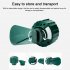 Portable Electric Fan Remote Control USB Air Cooling Fan Camping Ceiling Fan with LED Night Light White 5h 25h