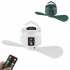 Portable Electric Fan Remote Control USB Air Cooling Fan Camping Ceiling Fan with LED Night Light White 5h 25h