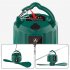 Portable Electric Fan Remote Control USB Air Cooling Fan Camping Ceiling Fan with LED Night Light Green 12h 35h