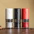 Portable Electric Grinder with Transparent Storage Bin USB Rechargeable Adjustable Coarseness Coffee Grinder Red