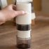Portable Electric Grinder with Transparent Storage Bin USB Rechargeable Adjustable Coarseness Coffee Grinder Red