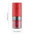 Portable Electric Grinder with Transparent Storage Bin USB Rechargeable Adjustable Coarseness Coffee Grinder Red