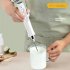 Portable Electric Milk Frother With 3 Kinds Of Mixing Head Handheld Usb Rechargeable 3 speed Foam Maker Mixer black