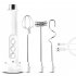 Portable Electric Milk Frother With 3 Kinds Of Mixing Head Handheld Usb Rechargeable 3 speed Foam Maker Mixer White