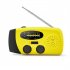 Portable Emergency Solar Radio 2000mah Battery Power Bank Charger Waterproof Super Bright Flash Light Blue