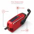 Portable Emergency Solar Radio 2000mah Battery Power Bank Charger Waterproof Super Bright Flash Light Blue
