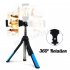 Portable Extendable Monopod Selfie Stick Tripod Bluetooth Remote for Phone Camera GoPro blue
