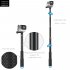 Portable Extendable Selfie Stick for Phone Camera GoPro Blue suit