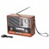 Portable FM AM SW Radio Flashlight With Large Tuning Knob Clear Dial Best Reception 3 Band Radio With Telescopic Antenna USB Rechargeable For Elder Home Running