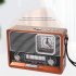 Portable FM AM SW Radio Flashlight With Large Tuning Knob Clear Dial Best Reception 3 Band Radio With Telescopic Antenna USB Rechargeable For Elder Home Running