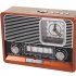 Portable FM AM SW Radio Flashlight With Large Tuning Knob Clear Dial Best Reception 3 Band Radio With Telescopic Antenna USB Rechargeable For Elder Home Running