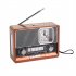 Portable FM AM SW Radio Flashlight With Large Tuning Knob Clear Dial Best Reception 3 Band Radio With Telescopic Antenna USB Rechargeable For Elder Home Running