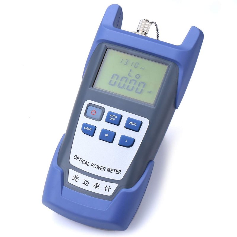 Portable FTTH Fiber Optical Power Meter -70~+10dB Optic Cable Tester Network with FC SC Interfaces for CATV Test,CCTV Test and Telecommunication  blue