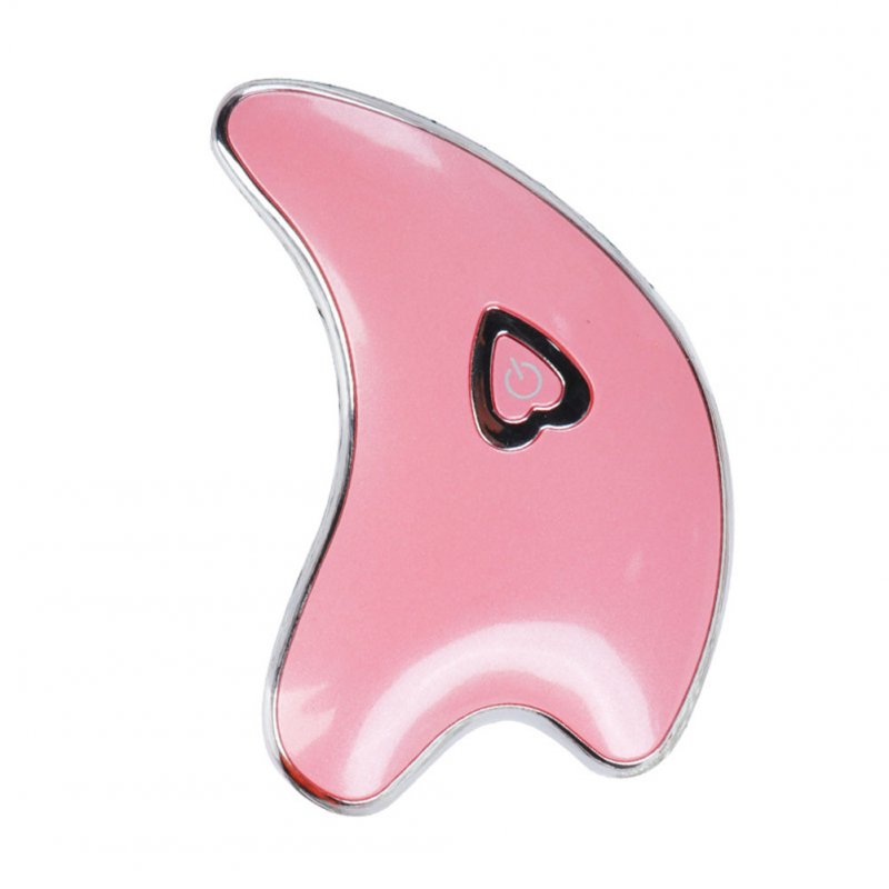 Portable Face Tighten Firming Ultrasonic Face-lift Instruments Beauty Instruments Electric Guasha Board Pink