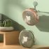 Portable Fan  Personal Desk Fan With 3 Speeds  Night Light  3 Blades  Hook  Built In High capacity Battery  USB Charge Camping Portable Fan For Bedroom green