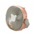 Portable Fan  Personal Desk Fan With 3 Speeds  Night Light  3 Blades  Hook  Built In High capacity Battery  USB Charge Camping Portable Fan For Bedroom pink
