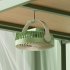 Portable Fan  Personal Desk Fan With 3 Speeds  Night Light  3 Blades  Hook  Built In High capacity Battery  USB Charge Camping Portable Fan For Bedroom green