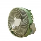 Portable Fan, Personal Desk Fan With 3 Speeds, Night Light, 3 Blades, Hook, Built In High-capacity Battery, USB Charge Camping Portable Fan For Bedroom green