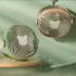 Portable Fan  Personal Desk Fan With 3 Speeds  Night Light  3 Blades  Hook  Built In High capacity Battery  USB Charge Camping Portable Fan For Bedroom green