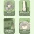 Portable Fan  Personal Desk Fan With 3 Speeds  Night Light  3 Blades  Hook  Built In High capacity Battery  USB Charge Camping Portable Fan For Bedroom green