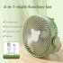 Portable Fan  Personal Desk Fan With 3 Speeds  Night Light  3 Blades  Hook  Built In High capacity Battery  USB Charge Camping Portable Fan For Bedroom green