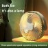 Portable Fan  Personal Desk Fan With 3 Speeds  Night Light  3 Blades  Hook  Built In High capacity Battery  USB Charge Camping Portable Fan For Bedroom pink
