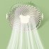 Portable Fan  Personal Desk Fan With 3 Speeds  Night Light  3 Blades  Hook  Built In High capacity Battery  USB Charge Camping Portable Fan For Bedroom pink