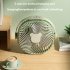 Portable Fan  Personal Desk Fan With 3 Speeds  Night Light  3 Blades  Hook  Built In High capacity Battery  USB Charge Camping Portable Fan For Bedroom pink