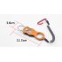 Portable Fish Grip Grab Catch Mouth Lip Gripper Grabber Catcher Fishing Tackle Tools Mini stainless steel fish control Black   rope   white box packaging