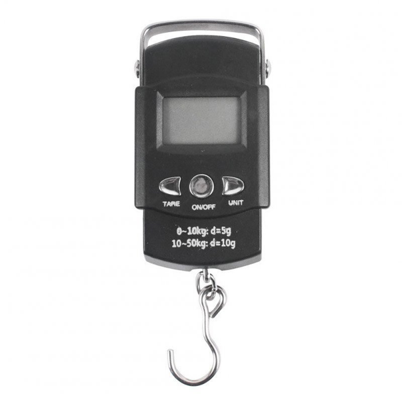 Portable Fishing Weight Scale, 110lb/50kg Lightweight Scales With 1m/ 3.2ft Tape Measure With Screen Hanging Fishing Luggage Scale For Home Outdoor Portable electronic scale