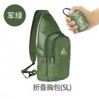 Portable Foldable Chest <span style='color:#F7840C'>Bag</span> Outdoor Sports Cycling Foldable Chest <span style='color:#F7840C'>Bag</span> Casual Shoulder Sling <span style='color:#F7840C'>Bag</span> ArmyGreen