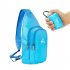 Portable Foldable Chest Bag Outdoor Sports Cycling Foldable Chest Bag Casual Shoulder Sling Bag red