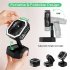 Portable Foldable Mini Fan With Led Light Rechargeable Adjustable Height Angle Usb Fan For Travel Office Home black