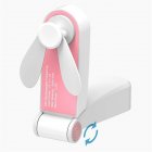 Portable Foldable Usb Mini  Fan With Charger Air Cooler Desktop Household Cooling Fan Electrical Appliances pink