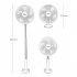 Portable Folding Mini  Fan Usb Rechargeable 3 Speeds 60 degree Wide angle Clip Stand Fan Cooling Fan F8  6 inch 1800mAh 