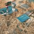 Portable Folding Stool Aluminum Alloy Fishing Chair Maza for Outdoor Camping Hiking Backpacking Blue