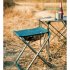 Portable Folding Stool Aluminum Alloy Fishing Chair Maza for Outdoor Camping Hiking Backpacking Blue