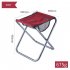 Portable Folding Stool Aluminum Alloy Fishing Chair Maza for Outdoor Camping Hiking Backpacking Red