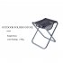 Portable Folding Stool Aluminum Alloy Fishing Chair Maza for Outdoor Camping Hiking Backpacking Blue
