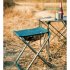 Portable Folding Stool Aluminum Alloy Fishing Chair Maza for Outdoor Camping Hiking Backpacking Gray