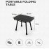 Portable Folding Table Set Height Adjustable Aluminum Alloy Camping Outdoor Lightweight Table For Outdoor Camping Beach Backyards BBQ Parties A  Stool